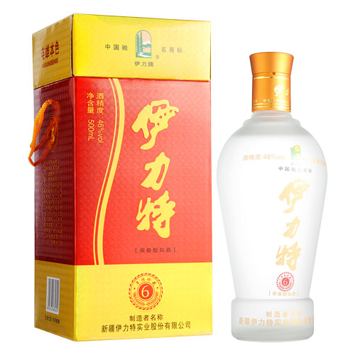 伊力特 伊力特6年珍藏500ml 46度 白酒 浓香型