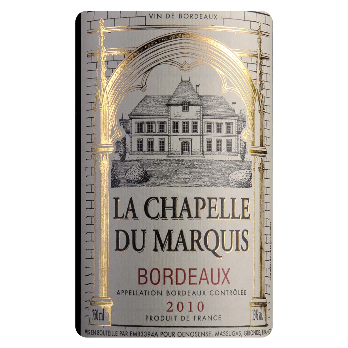 清仓法国男爵小教堂波尔多2011干红葡萄酒