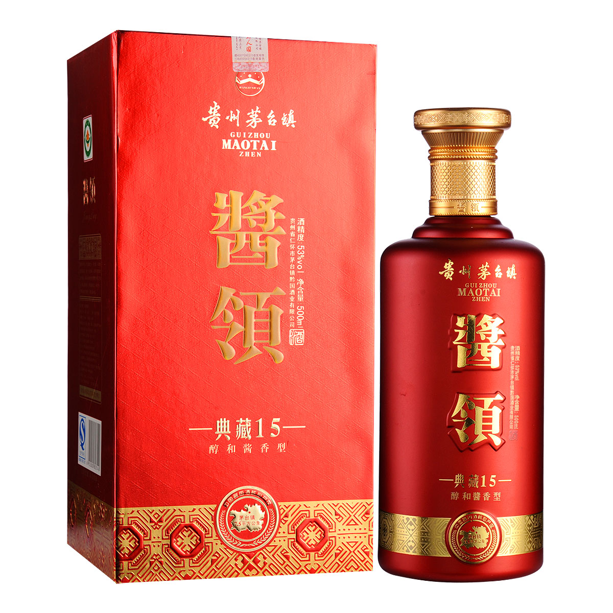 清仓53酱领典藏15捆沙酱香老酒500ml