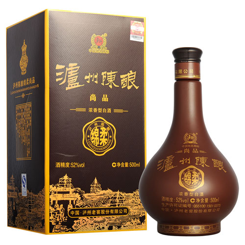 泸州老窖 52度泸州陈酿绵柔尚品500ml(双瓶套装)